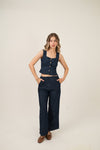 Riviera Indigo Vest Set