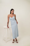 Azure Slip Midi Dress